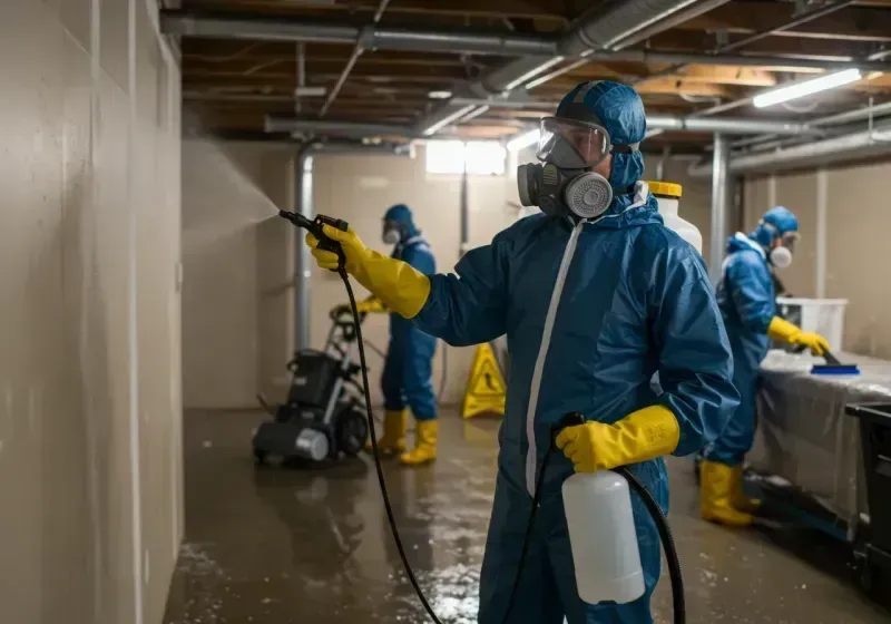 Basement Sanitization and Antimicrobial Treatment process in Dalworthington Gardens, TX